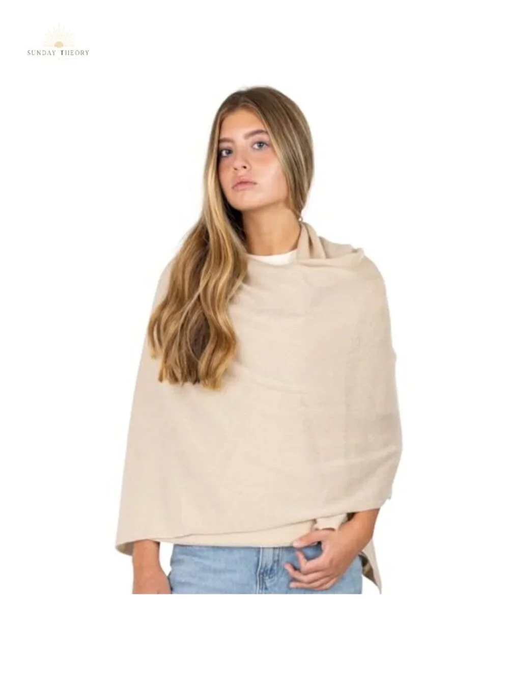 Luxury Cashmere Wool Blend Wrap Shawl - Large 78x27, Soft & Travel